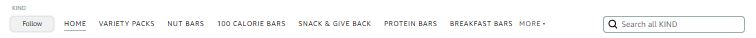 KIND Amazon Store navigation