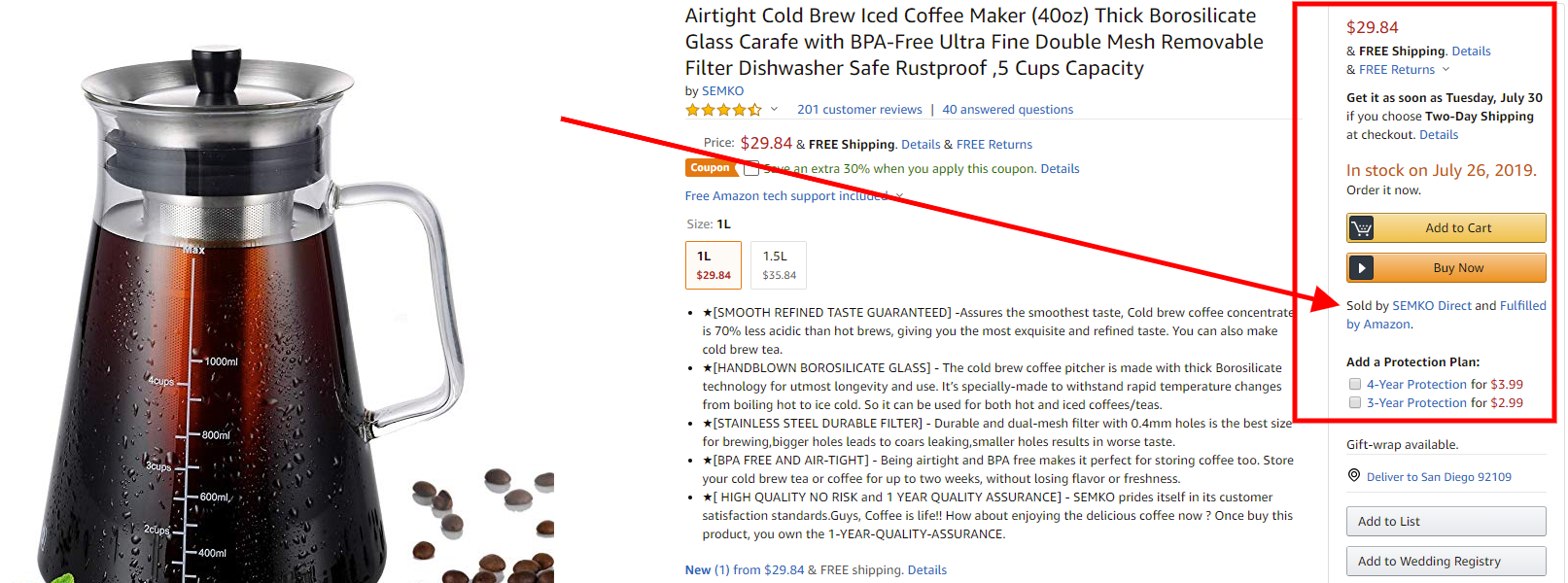 amazon buybox cold brew