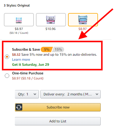 amazon beauty subscribe and save